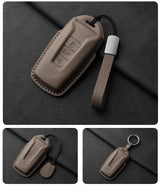 Goatskin car key case for VW Touareg
