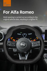Ultra-Thin Breathable Steering Wheel Cover for Alfa Romeo Car Interior Accessory Hocasen
