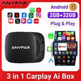 Wireless CarPlay Android Auto AI Adapter for Wired CarPlay Cars CarPlay Adapter ANYFAR