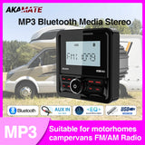 200W Waterproof Marine Stereo Radio for UTV RV ATV Car Interior Accessory AKAMATE