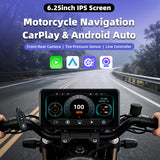 Motorcycle GPS with CarPlay TPMS for Universal Moto Android Head Unit EKIY
