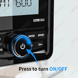 200W Waterproof Marine Stereo Radio for UTV RV ATV Car Interior Accessory AKAMATE