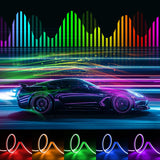 18-in-1 RGB LED Interior Ambient Lighting Kit for Universal Fit LED Ambient Light OEM