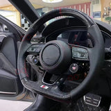 LCD Steering Wheel Control Buttons for Audi A4 A5 A6 A8 R8 Car Interior Accessory Aotsr