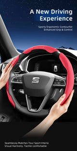 Seat Suede Snap-On Steering Wheel Cover Ibiza Leon
