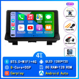 Android 15 Navigation System with CarPlay for Audi Q3 2011–2018