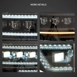 Projector Headlights Black for Ford F150 09-14 Car Interior Accessory Vland