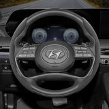 Suede Steering Wheel Cover for Hyundai Tucson & Kona