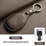 Leather Car Key Case Cover For GAC Trumpchi GA6 SGS7 GA4 GS5 GS3 GS4 GM8 GA3 Legend GS8 Empow J14 J15 J16 J11 J12 J13 Keychain