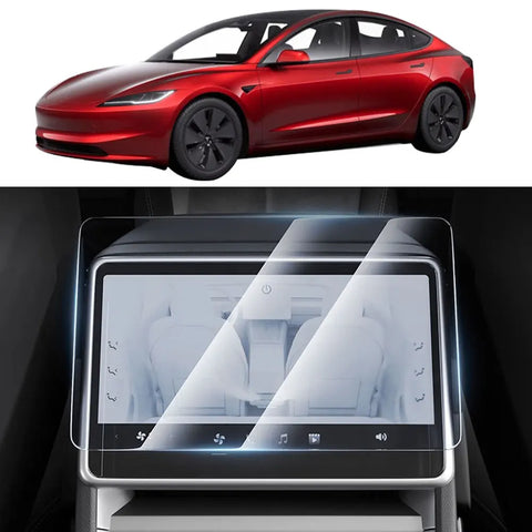 For Tesla Model3 Model 3 Highland 2024 2025 Rear Seat Screen Film Back Screen Tempered Glasses Menbrane Protector Accessories