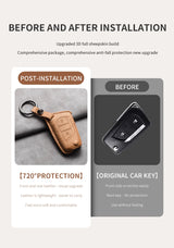Sheep Suede Car Key Case Cover Shell for Various Toyota Models Car Key Cover NONE (OEM)