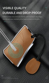 Aluminum Alloy Goatskin Car Key Case Cover For Lexus