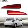 Red Rear Bumper Reflector Lights for Toyota Yaris 12-14