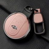 Metal and Leather Car Key Case Cover for Bmw Mini