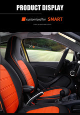 Leather Car Seat Covers for Smart Fortwo 453 Models Car Interior Accessory GMUNI
