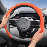 Suede Steering Wheel Cover for Zeekr Non-Slip Fit Car Interior Accessory Hocasen