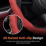 Sporty Breathable Leather Wheel Cover for Universal Car Interior Accessory Hocasen