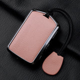 Metal and Leather Car Key Case Cover for Volvo XC40 XC60 S90 XC90 V90 2017 2018 Accessories