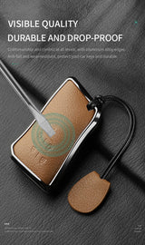 5 Button Metal and Leather Car Key Case Cover For Lexus LM350h LM500H