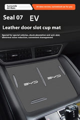 For BYD SeaLion 07 EV Car Cup Mat Center Console Storage Box Pad Door Groove Liner Custom Interior Accessories Car Interior A