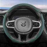 Breathable Faux Leather Steering Wheel Cover for Volvo