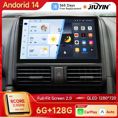 9-Inch Android Multimedia Head Unit for Honda CR-V 2001–2006 Android Head Unit JIUYIN