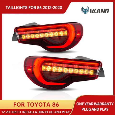 Full LED Tail Lights Sequential for Toyota 86/BRZ Car Interior Accessory Vland