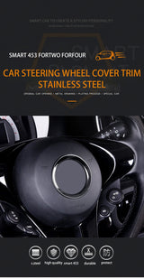 Steering Wheel Logo Trim for Smart 453 Car Interior Accessory GMUNI