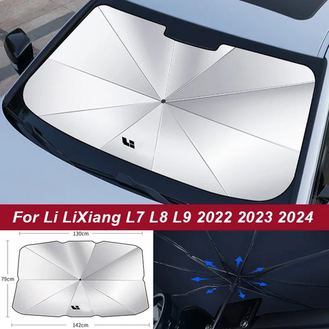 For Li LiXiang L7 L8 L9 2022 2023 2024 Summer Car Sunshade Umbrellain Car Cooling Tool Car Sunshade OEM