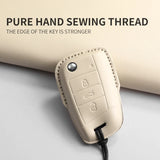 PU Leather Key Case Cover for VW Tiguan T-Cross Car Interior Accessory OEM