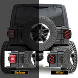 LED Tail Lights for Jeep Wrangler JL JLU 2018+ Daytime Running Light Car Rear Brake Lamp Turn Signal Reverse Light Accessorie