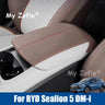 For BYD Sealion 5 DM-i 2025 2026 Car Armrest Box Center Console Lid Armrest Cover Interior PU Leather Cover Accessories