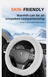 Peugeot Long Plush Warm Non-Slip Steering Wheel Cover
