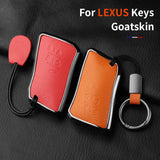 Aluminum Alloy Goatskin 5 Button Car Key Case Cover For Lexus LM350h LM500H 2023 2024 Car Key Protection Shell Accessories Ca