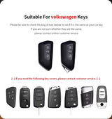 Leather Car Key Case Cover For Volkswagen Golf 8 MK8 ID.3 ID.4 Cupra Skoda Octavia A8 SEAT Leon MK4 2020 2021 Formentor Tarra
