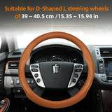 Ultra-Thin Leather Steering Wheel Cover for Toyota Crown