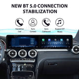 24.6-Inch Dual Screen Android 14 Stereo for Mercedes Benz C/GLC