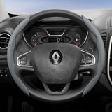 Renault Non-Slip D-Shaped Leather Steering Cover