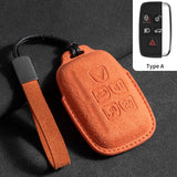 Suede Car Key Case for Land Rover and Jaguar Cars