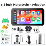 6.3 Inch Waterproof Motorcycle GPS with CarPlay Auto