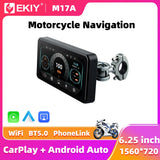 Motorcycle GPS with CarPlay TPMS for Universal Moto Android Head Unit EKIY