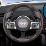 Breathable Holes Leather Wheel Cover for Mini