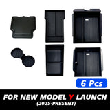 Console & Armrest Storage Box for Tesla New Model Y 2025 Launch Juniper