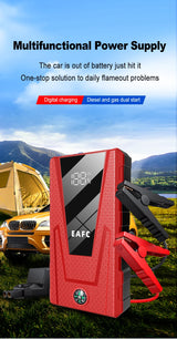 600A Compact Jump Starter for Up to 3.0L Gas Vehicles Car Interior Accessory EAFC