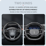 Carbon Fiber Wheel Cover with Wave Design Lincoln Car Interior Accessory Hocasen