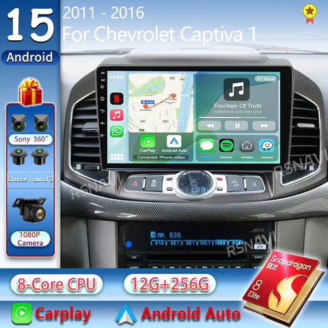 9-inch Android 15 Head Unit for Chevrolet Captiva 2011–2016 Android Head Unit RSNAVI