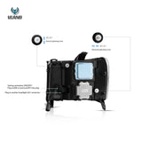 LED 2nd Gen Headlights for GMC Sierra 2007-2013 LED Ambient Light Vland