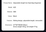 Adjustable Sliding Car Seat Gap Organizer, Flush-Mount Storage Box for Driver & Passenger, 2X Expandable Capacity