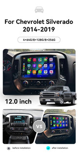 12-inch Android 14 Head Unit for Chevrolet Silverado 2014-2019 Android Head Unit Aotsr