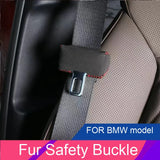 Faux Fur Seat Belt Buckle Cover for BMW 3 Series Car Interior Accessory LINGLUYANG
